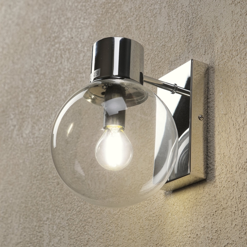 Απλίκα SFERIO 1xE14/5W/230V γυαλιστερό χρώμιο/διάφανο