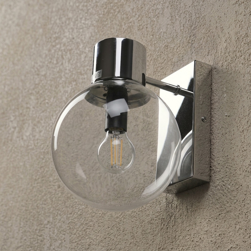 Απλίκα SFERIO 1xE14/5W/230V γυαλιστερό χρώμιο/διάφανο