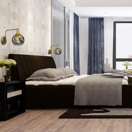 Απλίκα τοίχου MONTE 1xE27/60W/230V χρυσό