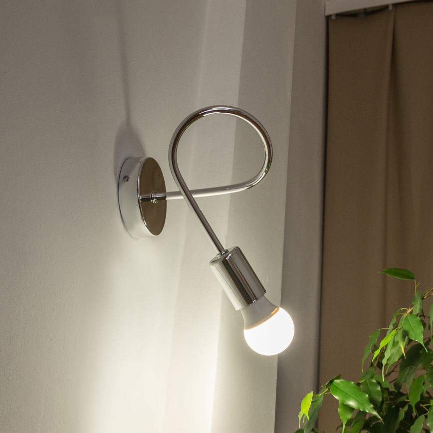 Απλίκα τοίχου OXFORD 1xE27/15W/230V γυαλιστερό χρώμιο