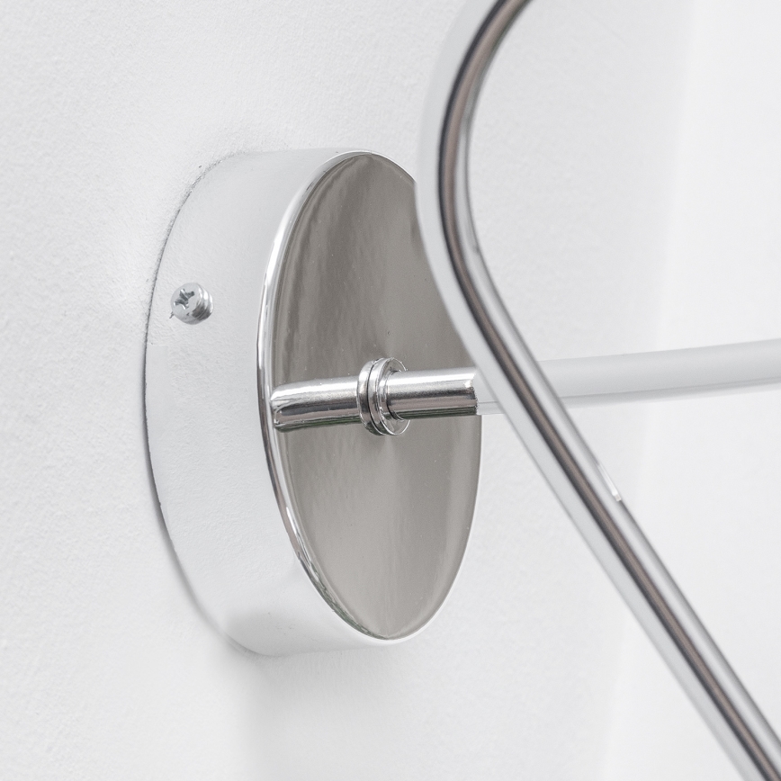 Απλίκα τοίχου OXFORD 1xE27/15W/230V γυαλιστερό χρώμιο
