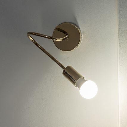 Απλίκα τοίχου OXFORD 1xE27/15W/230V, χρυσή