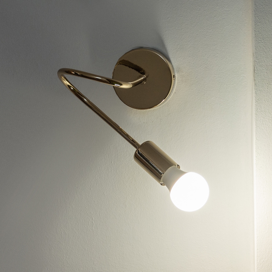 Απλίκα τοίχου OXFORD 1xE27/15W/230V, χρυσή