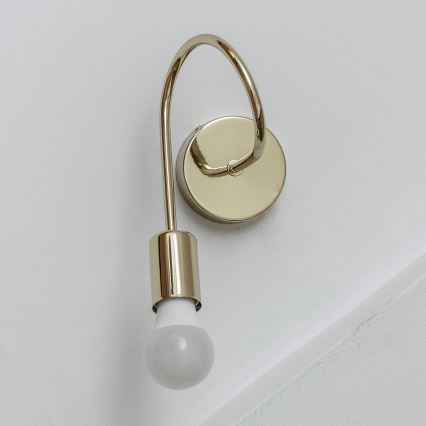 Απλίκα τοίχου OXFORD 1xE27/15W/230V, χρυσή