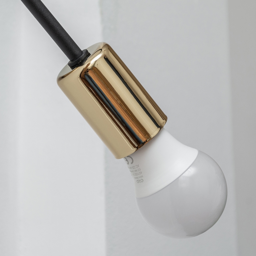 Απλίκα τοίχου OXFORD 1xE27/15W/230V, χρυσό/μαύρο