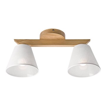 Απλίκα οροφής ANTONIO 2xE14/40W/230V δρυς