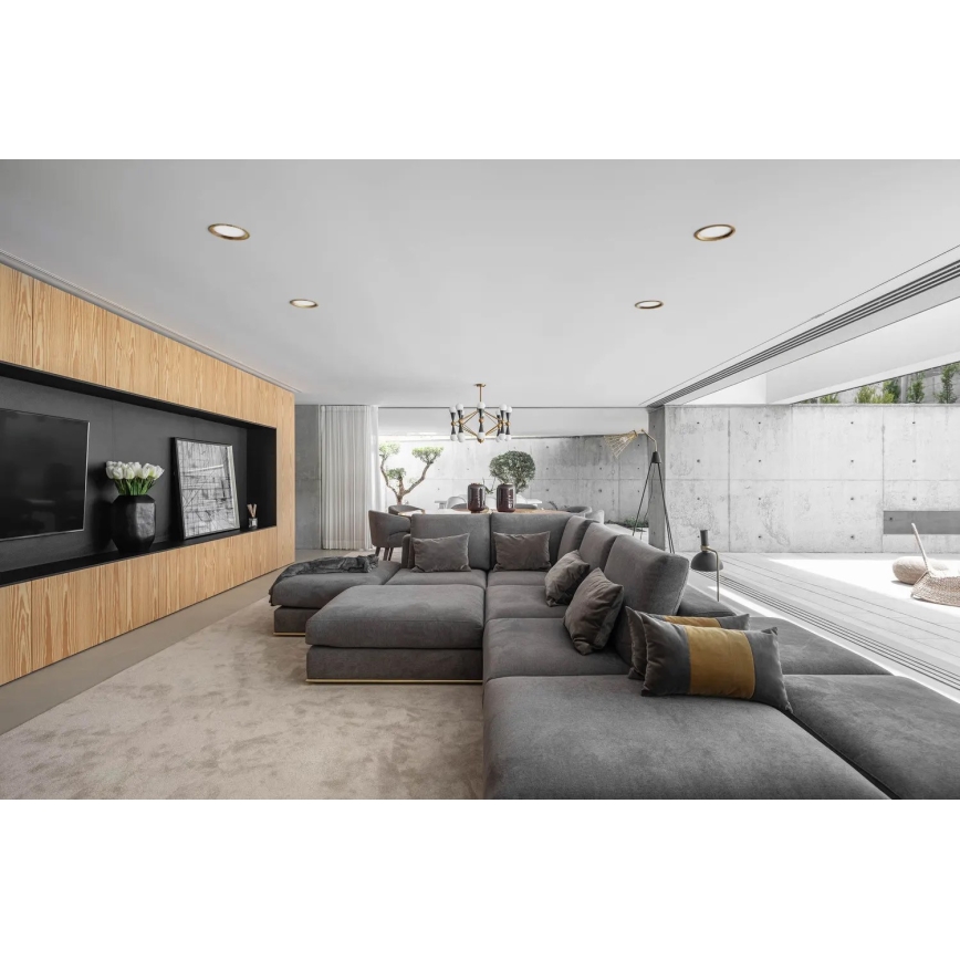 APLED - Χωνευτό φωτιστικό οροφής LED RONDO WOODLINE LED/6W/230V 3000K διάμετρος 15 cm δρυς μασίφ ξύλο