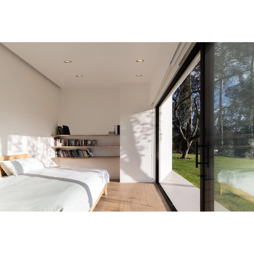 APLED - Χωνευτό φωτιστικό οροφής LED RONDO WOODLINE LED/6W/230V 4000K διάμετρος 15 cm δρυς μασίφ ξύλο