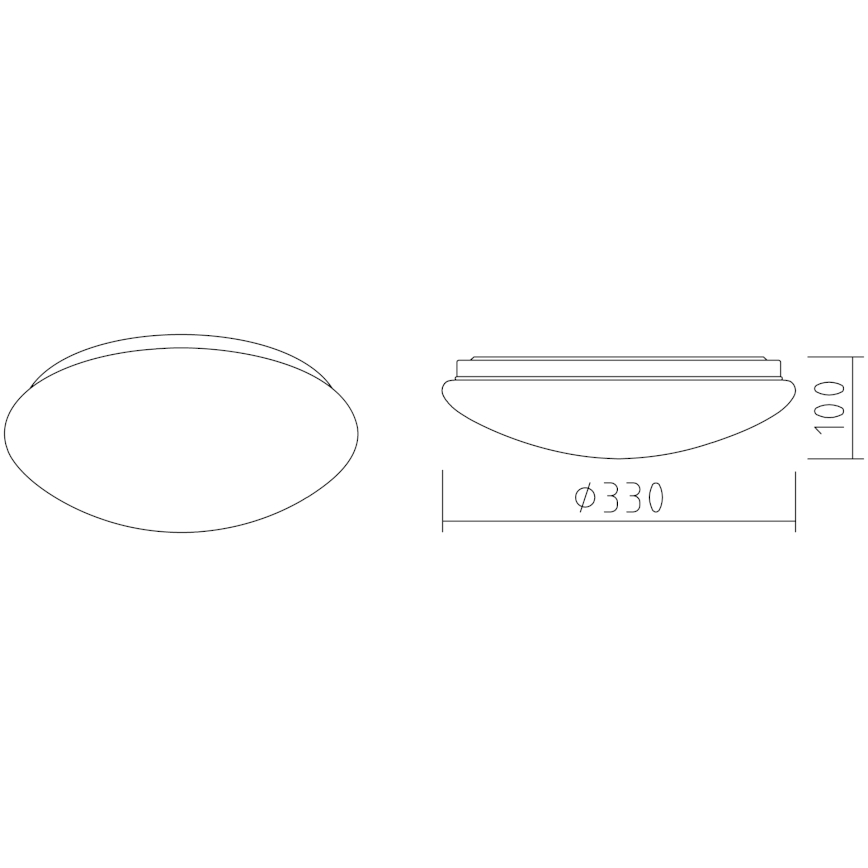 APLED - Φωτιστικό οροφής LED με αισθητήρα LENS P TRICOLOR LED/18W/230V IP44 2700 - 6500K 1210lm