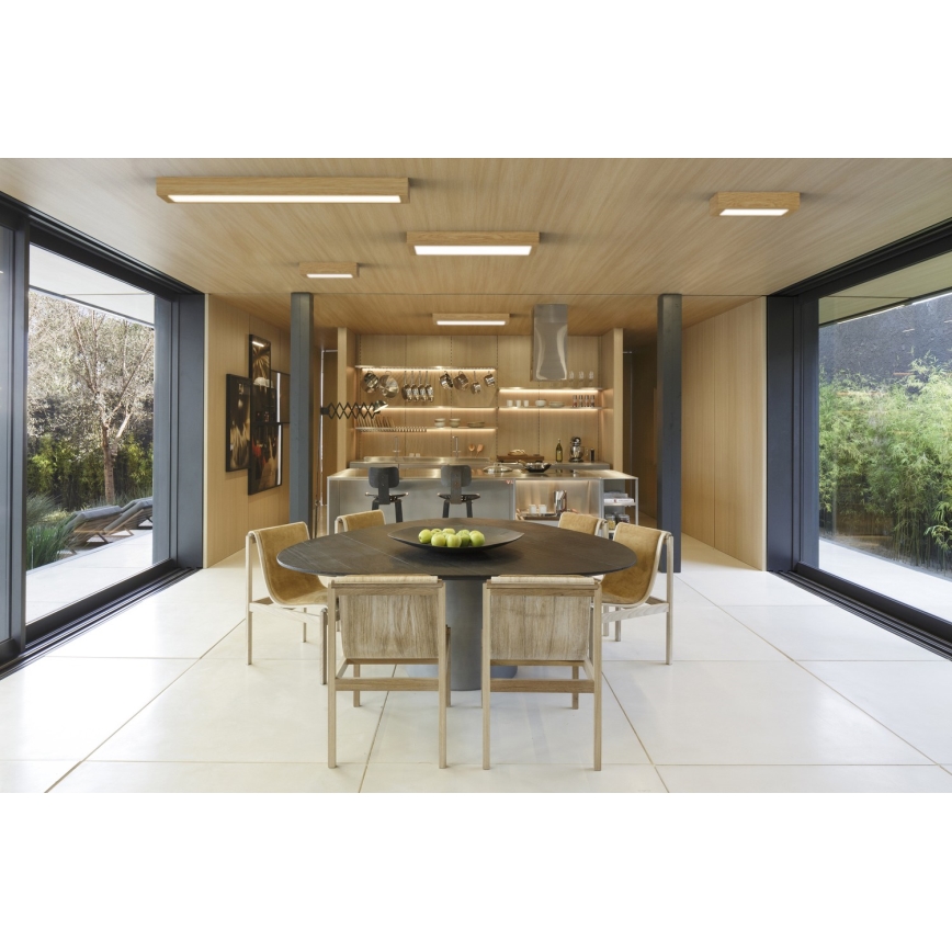 APLED - LED Φωτιστικό οροφής QUADRA LED/24W/230V δρυς