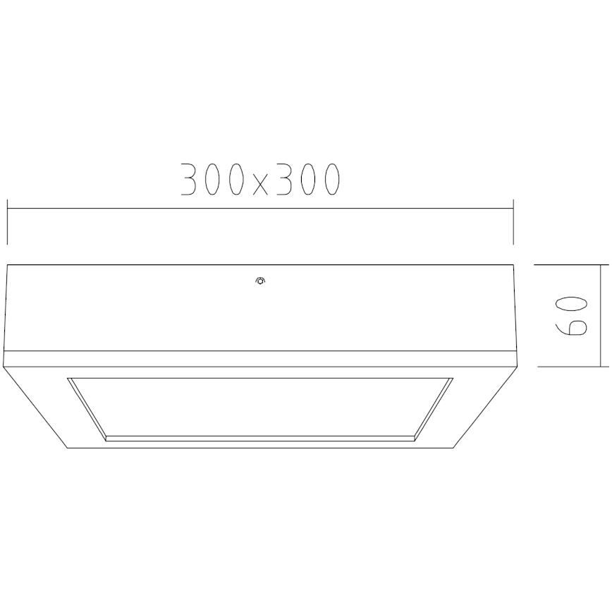 APLED - LED Φωτιστικό οροφής QUADRA LED/24W/230V δρυς