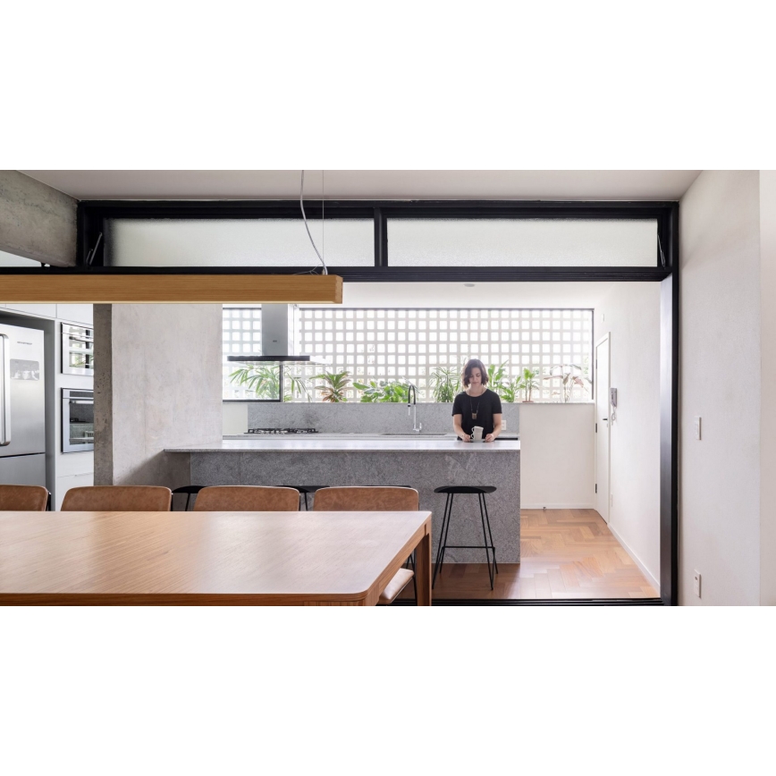 APLED - LED Κρεμαστό φωτιστικό LOOK LED/48W/230V 4000K 150 cm βελανιδιά