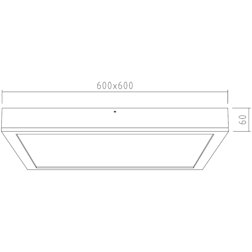 APLED - LED Πλαφονιέρα οροφής QUADRA LED/40W/230V βελανιδιά