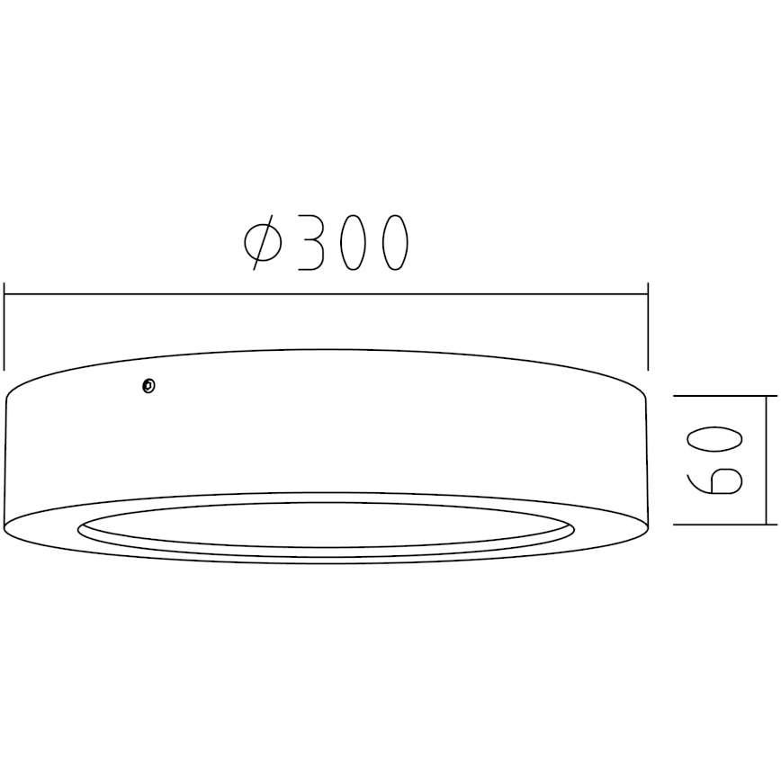 APLED - LED Φωτιστικό οροφής RONDO LED/24W/230V δ. 30 cm ξύλο