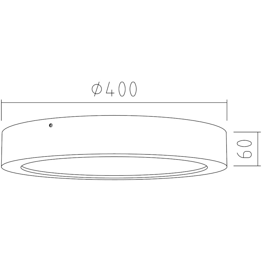 APLED - LED Φωτιστικό οροφής RONDO LED/36W/230V δ. 40 cm βελανιδιά