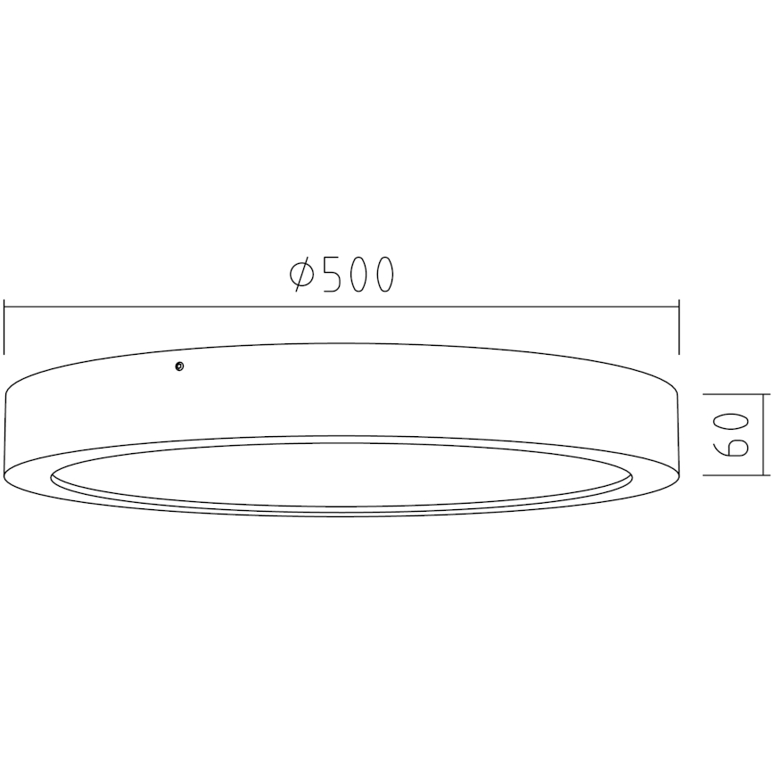 APLED - LED Φωτιστικό οροφής RONDO LED/48W/230V δ. 50 cm βελανιδιά