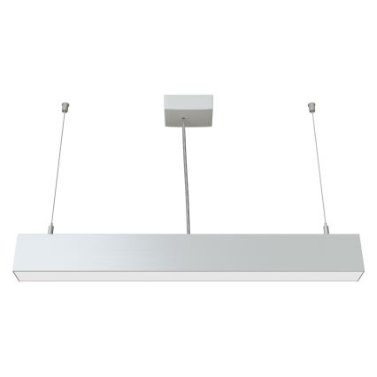 APLED -  Κρεμαστό φωτιστικό οροφής LED LOOK LED/23W/230V 4000K 60 cm ασημί