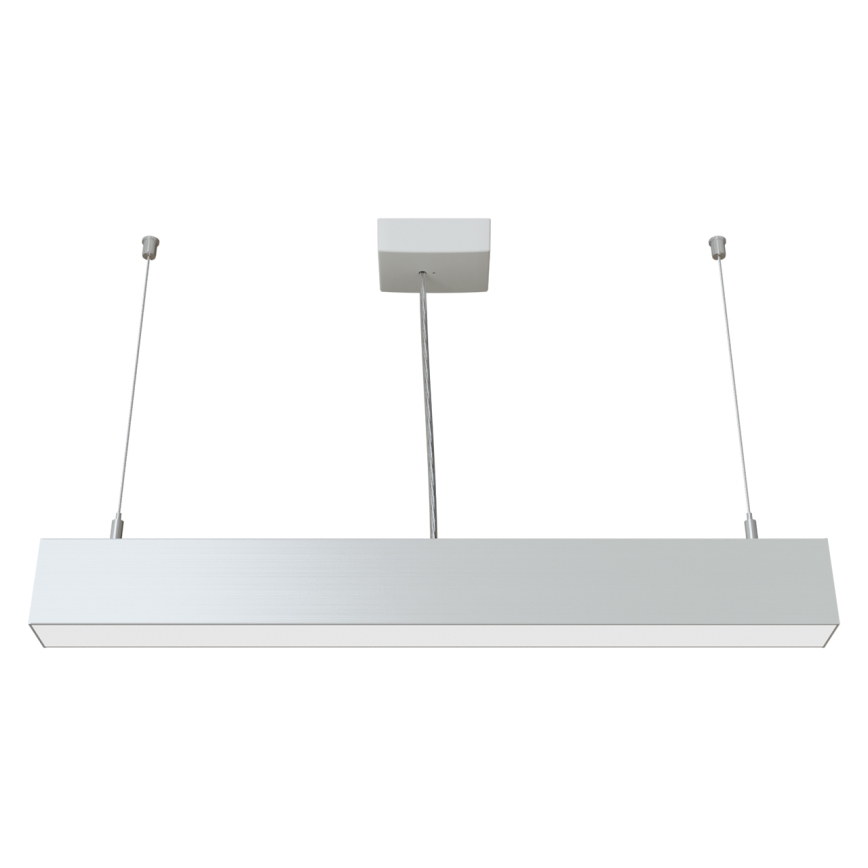 APLED -  Κρεμαστό φωτιστικό οροφής LED LOOK LED/23W/230V 4000K 60 cm ασημί