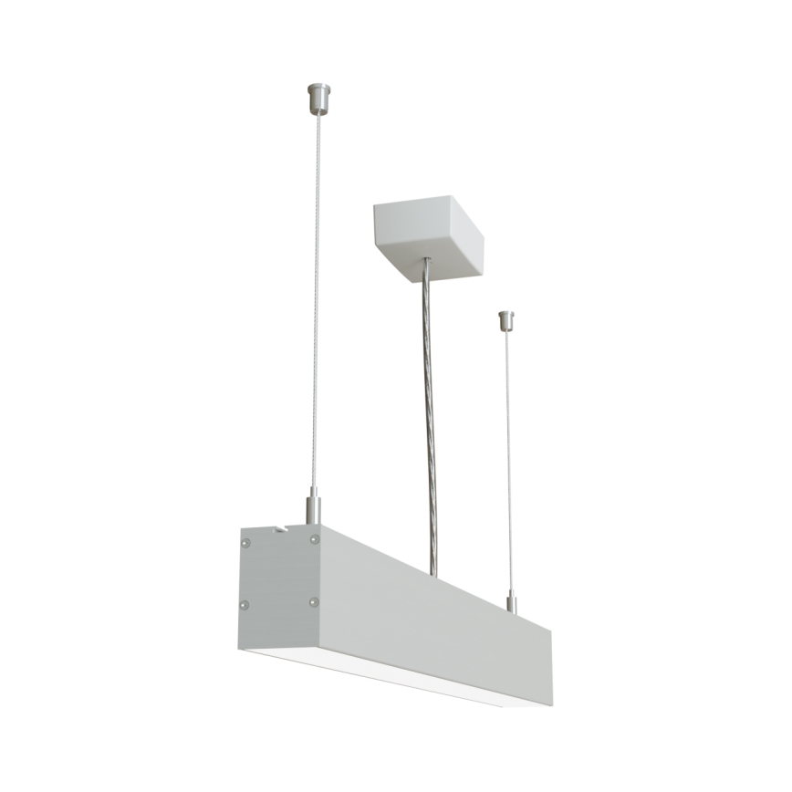 APLED -  Κρεμαστό φωτιστικό οροφής LED LOOK LED/23W/230V 4000K 60 cm ασημί