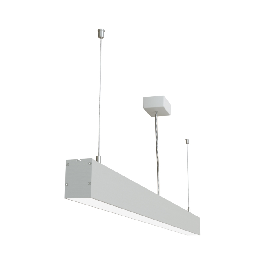 APLED -  Κρεμαστό φωτιστικό οροφής LED LOOK LED/46W/230V 4000K 120 cm ασημί