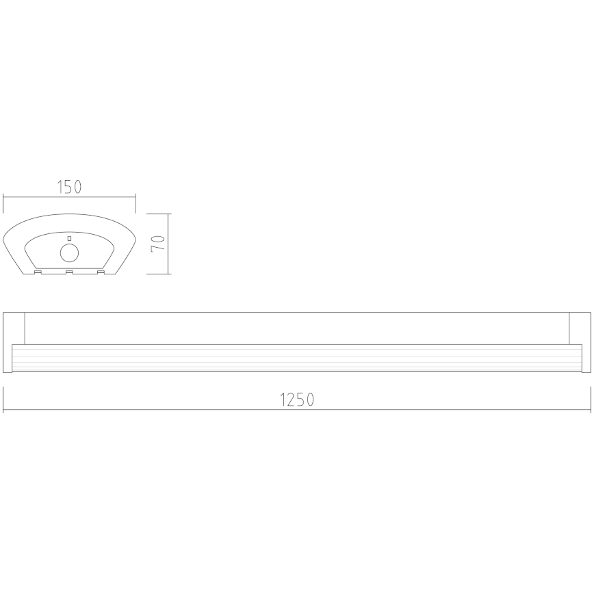 APLED - Πλαφονιέρα οροφής LED TROUT LED/36W/230V 4000K + φωτιστικό ασφαλείας