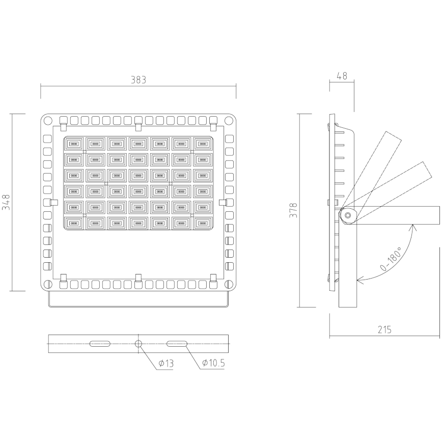APLED - Προβολέας εξωτερικού χώρου LED PRO LED/150W/230V IP66 15000lm 6000K