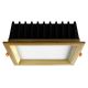APLED - Χωνευτό φωτιστικό οροφής LED SQUARE WOODLINE LED/12W/230V 3000K 17x17 cm μασίφ ξύλο πεύκο