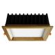 APLED - Χωνευτό φωτιστικό οροφής LED SQUARE WOODLINE LED/12W/230V 3000K 17x17 cm μασίφ ξύλο τέφρας