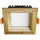 APLED - Χωνευτό φωτιστικό οροφής LED SQUARE WOODLINE LED/3W/230V 3000K 9x9 cm μασίφ ξύλο τέφρας