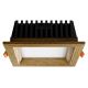 APLED - Χωνευτό φωτιστικό οροφής LED SQUARE WOODLINE LED/6W/230V 3000K 12x12 cm δρυς μασίφ ξύλο