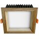 APLED - Χωνευτό φωτιστικό οροφής LED SQUARE WOODLINE LED/6W/230V 3000K 12x12 cm μασίφ ξύλο τέφρας