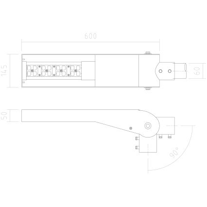 APLED - Φωτιστικό δρόμου LED FLEXIBO LED/19W/90-265V IP65