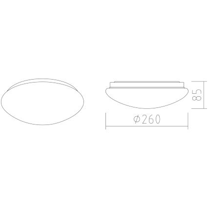 APLED - Φωτιστικό οροφής LED LENS P TRICOLOR LED/12W/230V IP41 2700 - 6500K 825lm