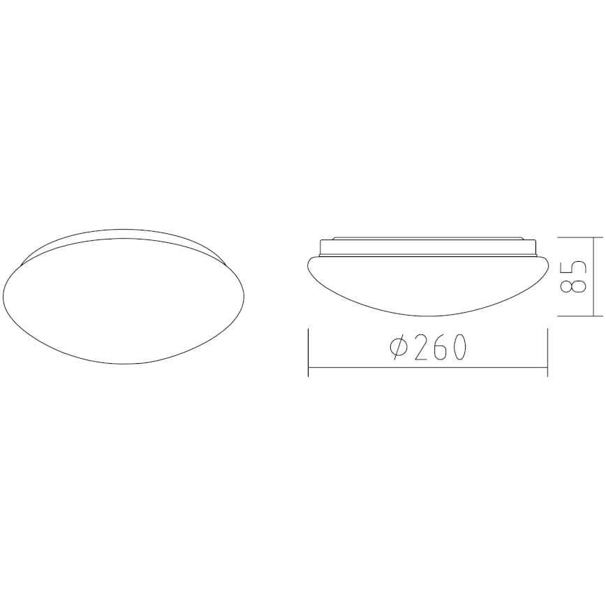 APLED - Φωτιστικό οροφής LED LENS P TRICOLOR LED/12W/230V IP41 2700 - 6500K 825lm