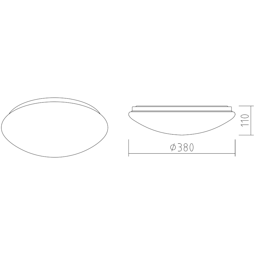 APLED - Φωτιστικό οροφής LED LENS P TRICOLOR LED/24W/230V IP41 2700 - 6500K 1680lm