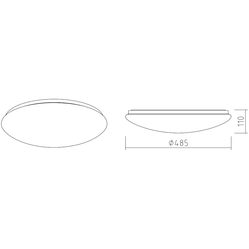 APLED - Φωτιστικό οροφής LED LENS P TRICOLOR LED/36W/230V IP41 2700 - 6500K 2520lm