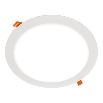 APLED - Χωνευτό Φωτιστικό μπάνιου LED RONDO LED/24W/230V IP40 διάμετρος 30 cm λευκό