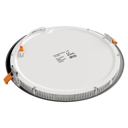 APLED - Χωνευτό Φωτιστικό μπάνιου LED RONDO LED/24W/230V IP40 διάμετρος 30 cm ματ χρώμιο