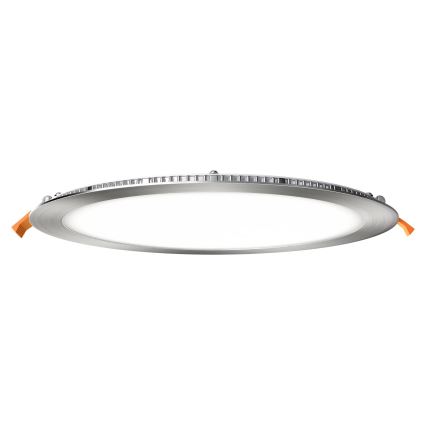 APLED - Χωνευτό Φωτιστικό μπάνιου LED RONDO LED/24W/230V IP40 διάμετρος 30 cm ματ χρώμιο