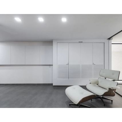 APLED - Χωνευτό Φωτιστικό μπάνιου LED SQUARE LED/12W/230V IP40 17x17 cm λευκό