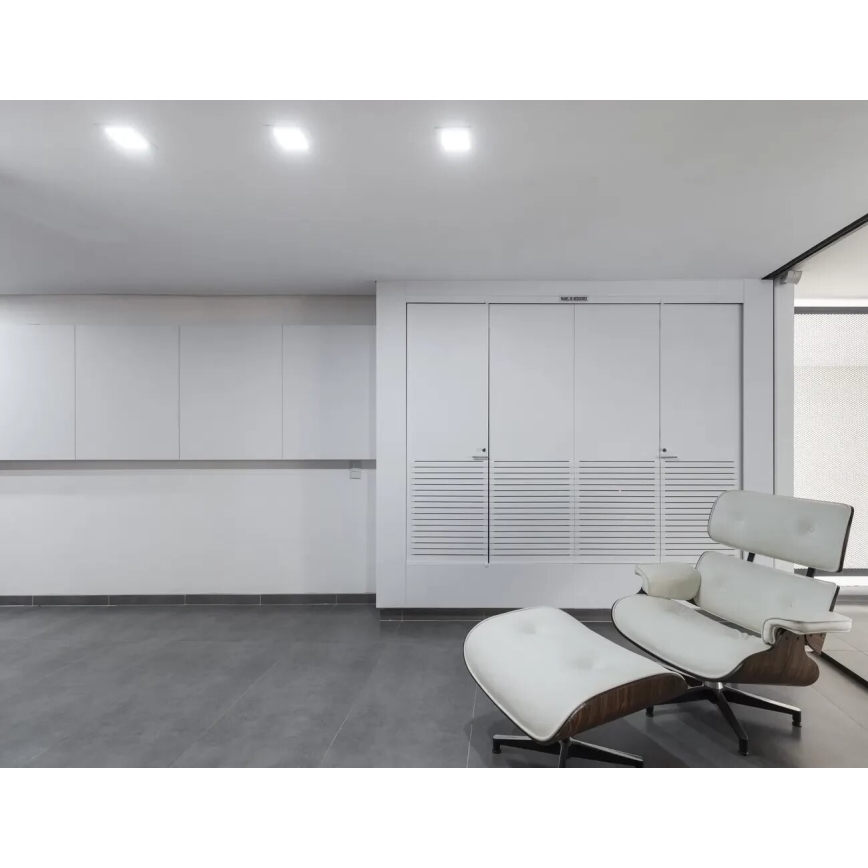 APLED - Χωνευτό Φωτιστικό μπάνιου LED SQUARE LED/12W/230V IP40 17x17 cm λευκό