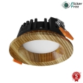 APLED - Χωνευτό φωτιστικό οροφής LED RONDO WOODLINE LED/3W/230V 3000K διάμετρος 9 cm δρυς μασίφ ξύλο