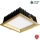 APLED - Χωνευτό φωτιστικό οροφής LED SQUARE WOODLINE LED/12W/230V 3000K 17x17 cm μασίφ ξύλο πεύκο