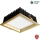 APLED - Χωνευτό φωτιστικό οροφής LED SQUARE WOODLINE LED/12W/230V 4000K 17x17 cm μασίφ ξύλο πεύκο