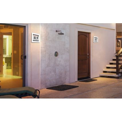 Αριθμός οικίας LED ALICE LED/13W/230V IP44 3000K ανθρακί