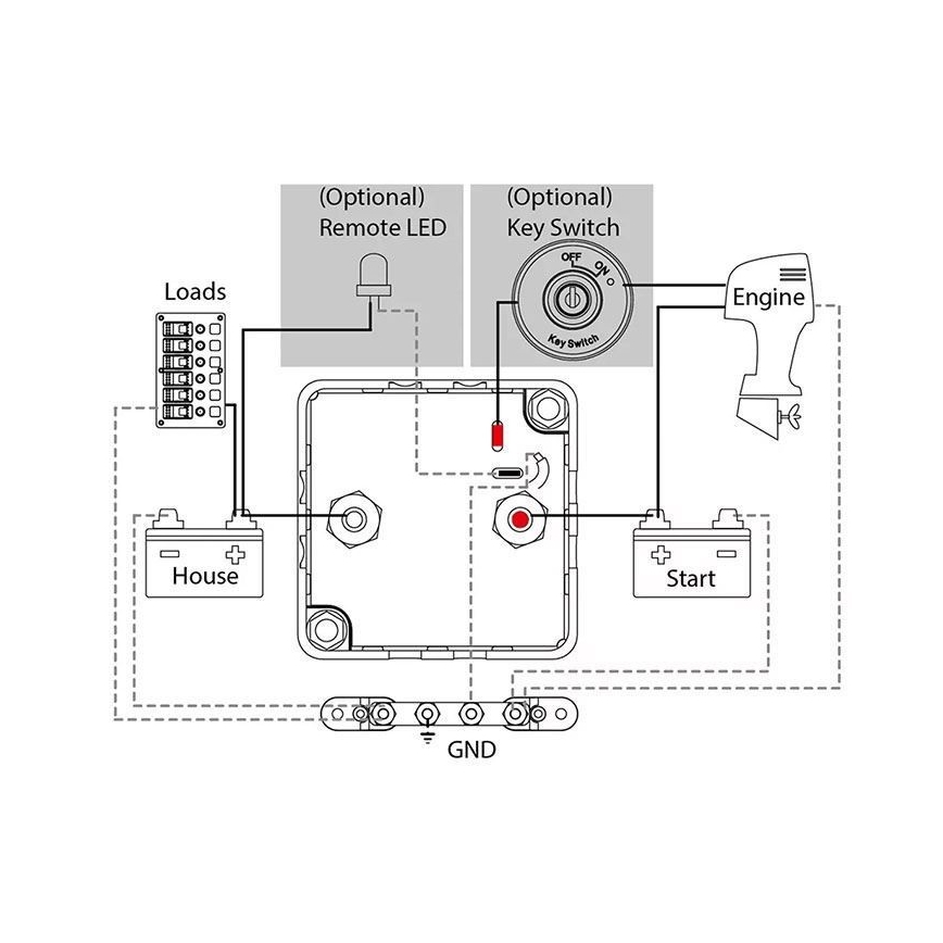 Απομονωτής μπαταρίας 12V/140A