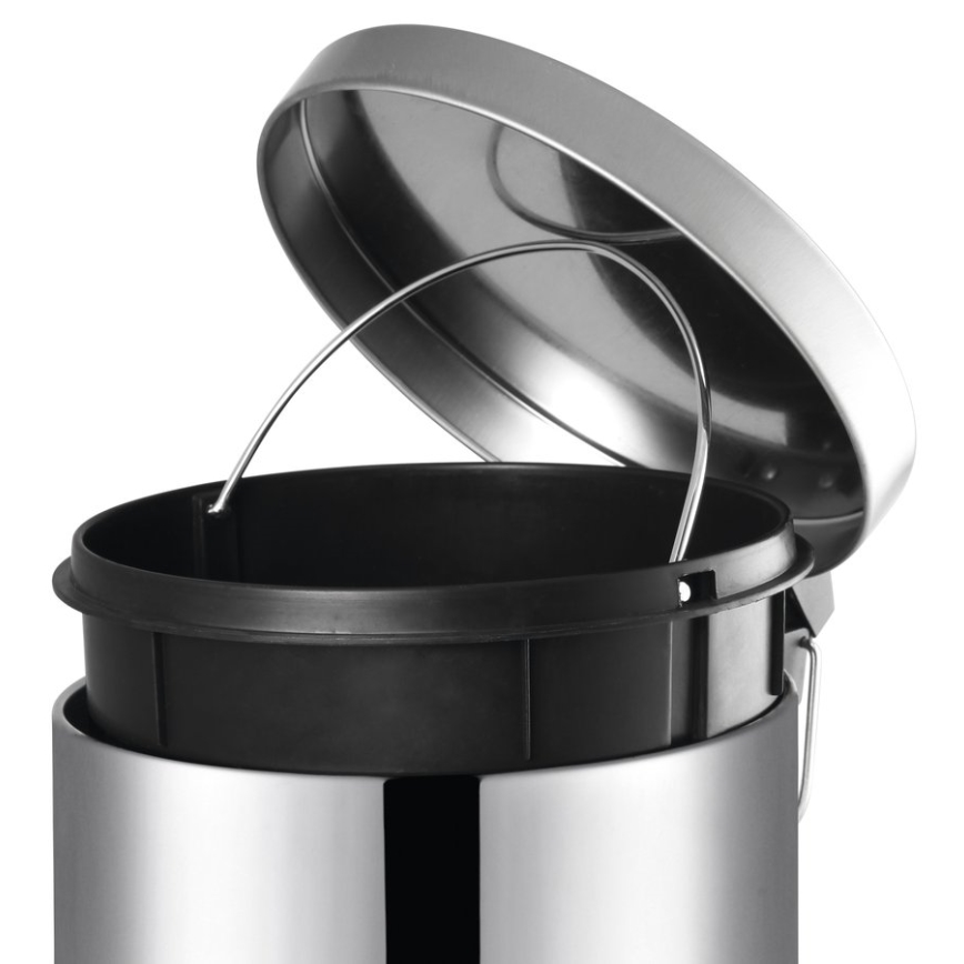 Aqualine - Κάδος απορριμμάτων SIMPLE LINE 12 l polished ανοξείδωτο ατσάλι