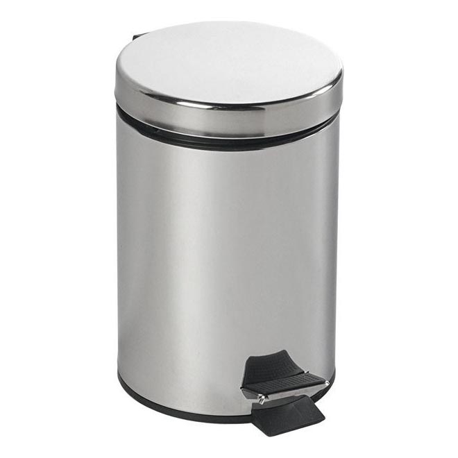 Aqualine - Κάδος απορριμμάτων SIMPLE LINE 3 l polished ανοξείδωτο ατσάλι
