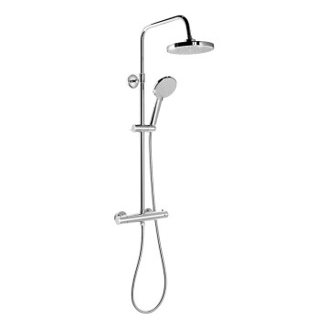 Aqualine - Σετ μπάνιου με θερμοστατική μπαταρία LIGA γυαλιστερό χρώμιο