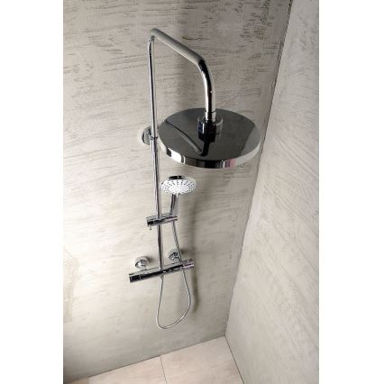 Aqualine - Σετ μπάνιου με θερμοστατική μπαταρία LIGA γυαλιστερό χρώμιο